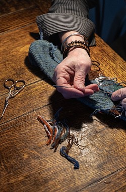 Yarn ends tucked Away
